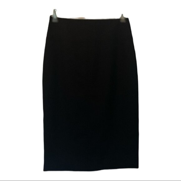 J Crew Navy Super 120s Wool Pencil Skirt - Flawed - Picture 1 of 10